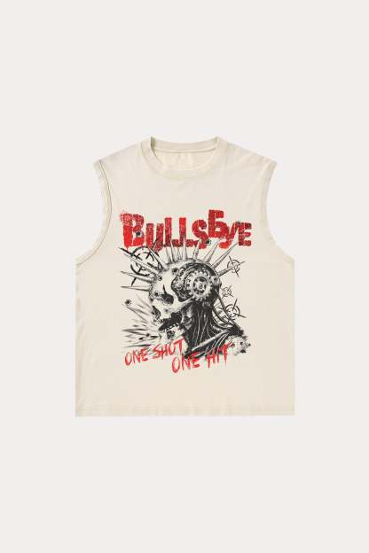 Evilnova Bullseye Washed Tank Top-Evilnova
