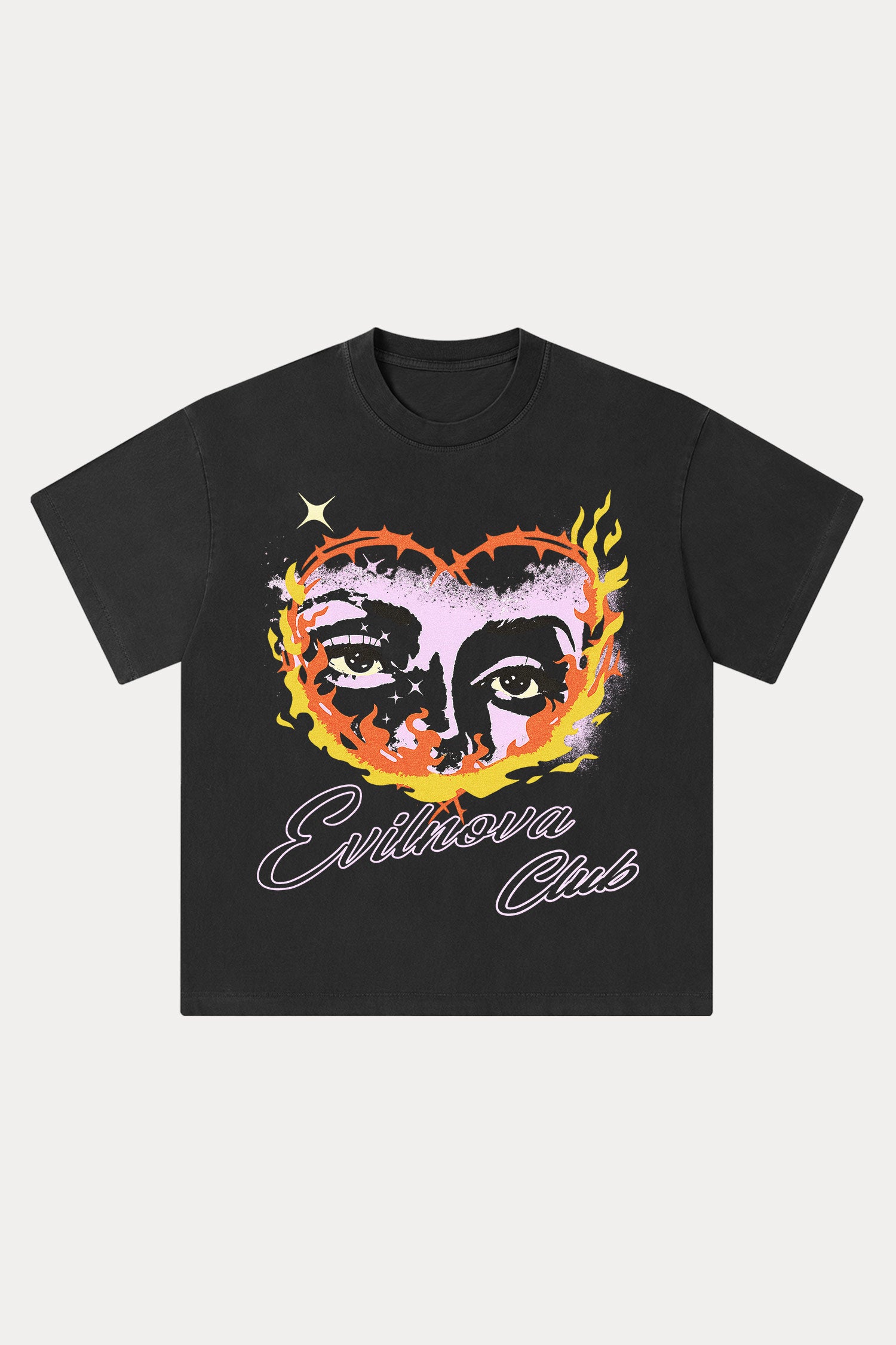 Evilnova Ignite Washed Streetwear T-Shirt-Evilnova