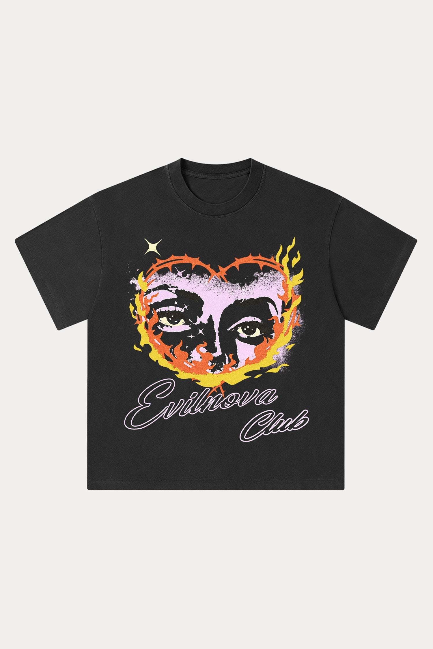 Evilnova Ignite Washed Streetwear T-Shirt-Evilnova