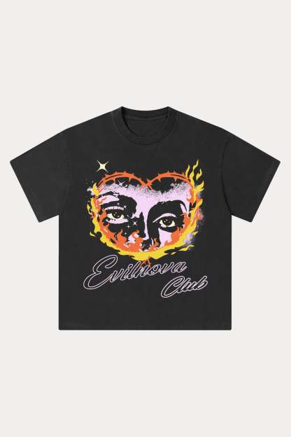 Evilnova Ignite Washed Streetwear T-Shirt-Evilnova