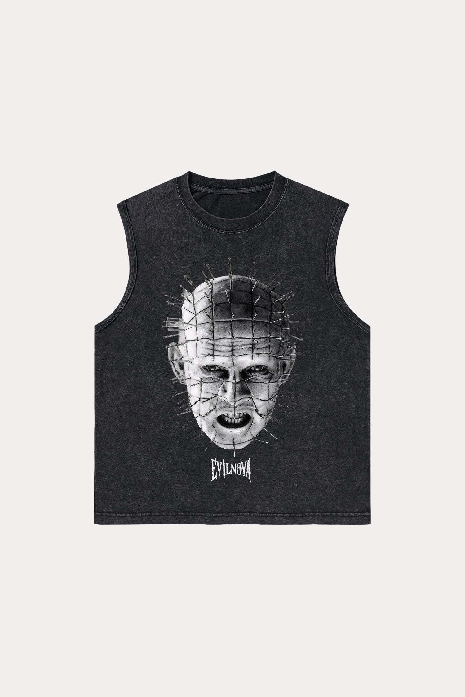 Evilnova Terror Washed Tank Top-Evilnova