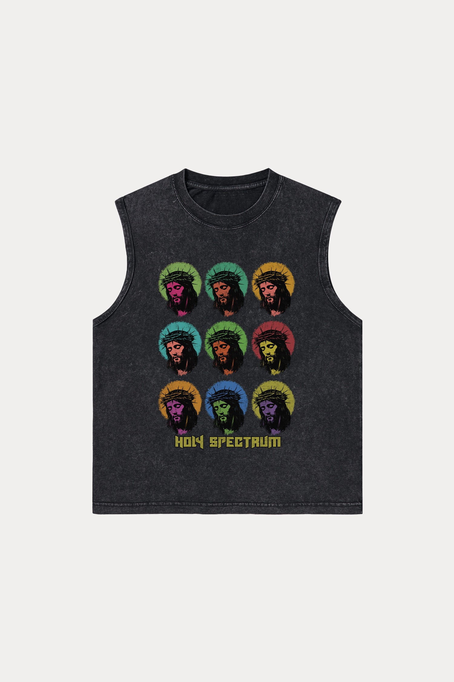 Evilnova Holy Spectrum Washed Tank Top-Evilnova