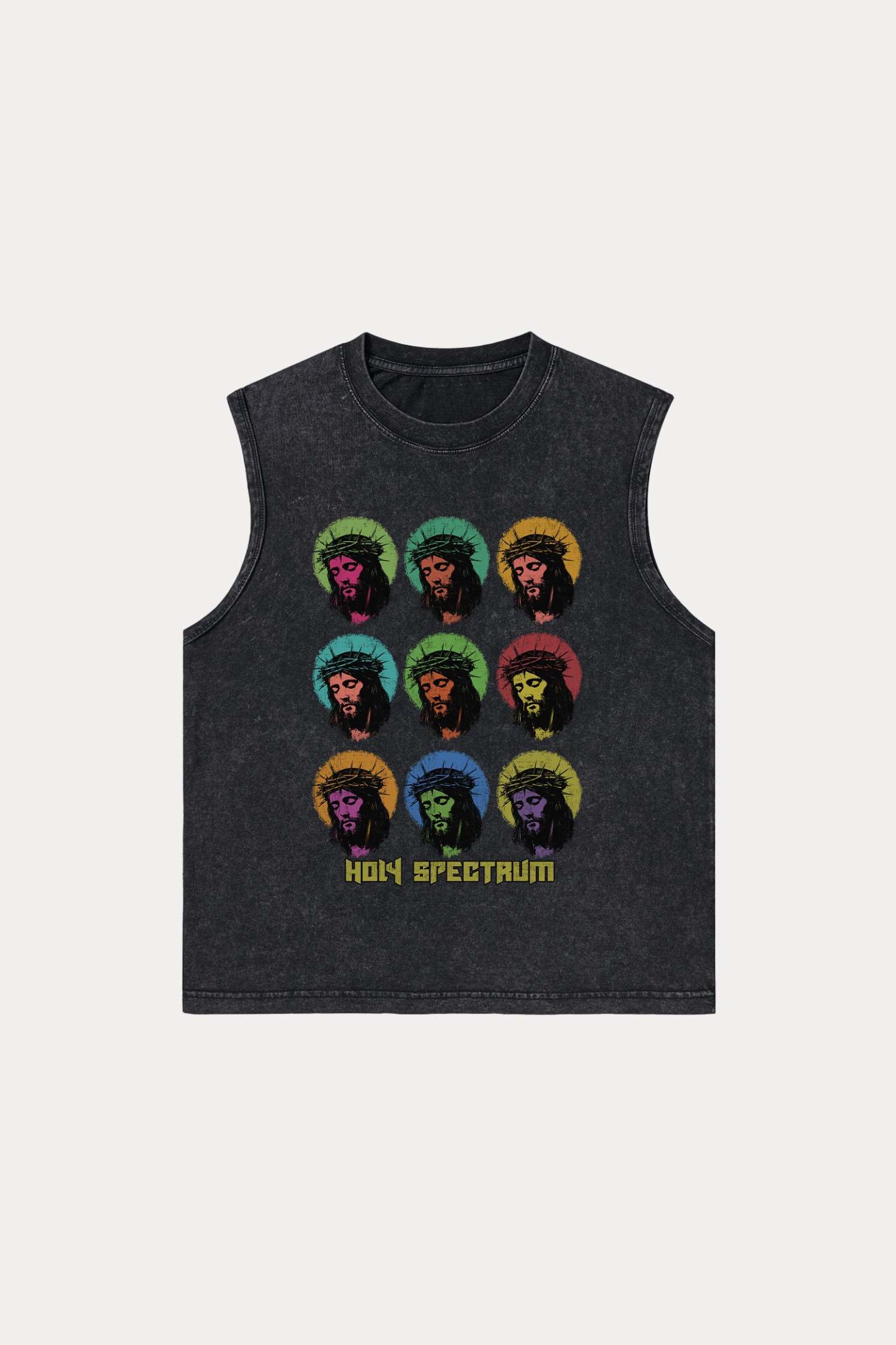 Evilnova Holy Spectrum Washed Tank Top-Evilnova