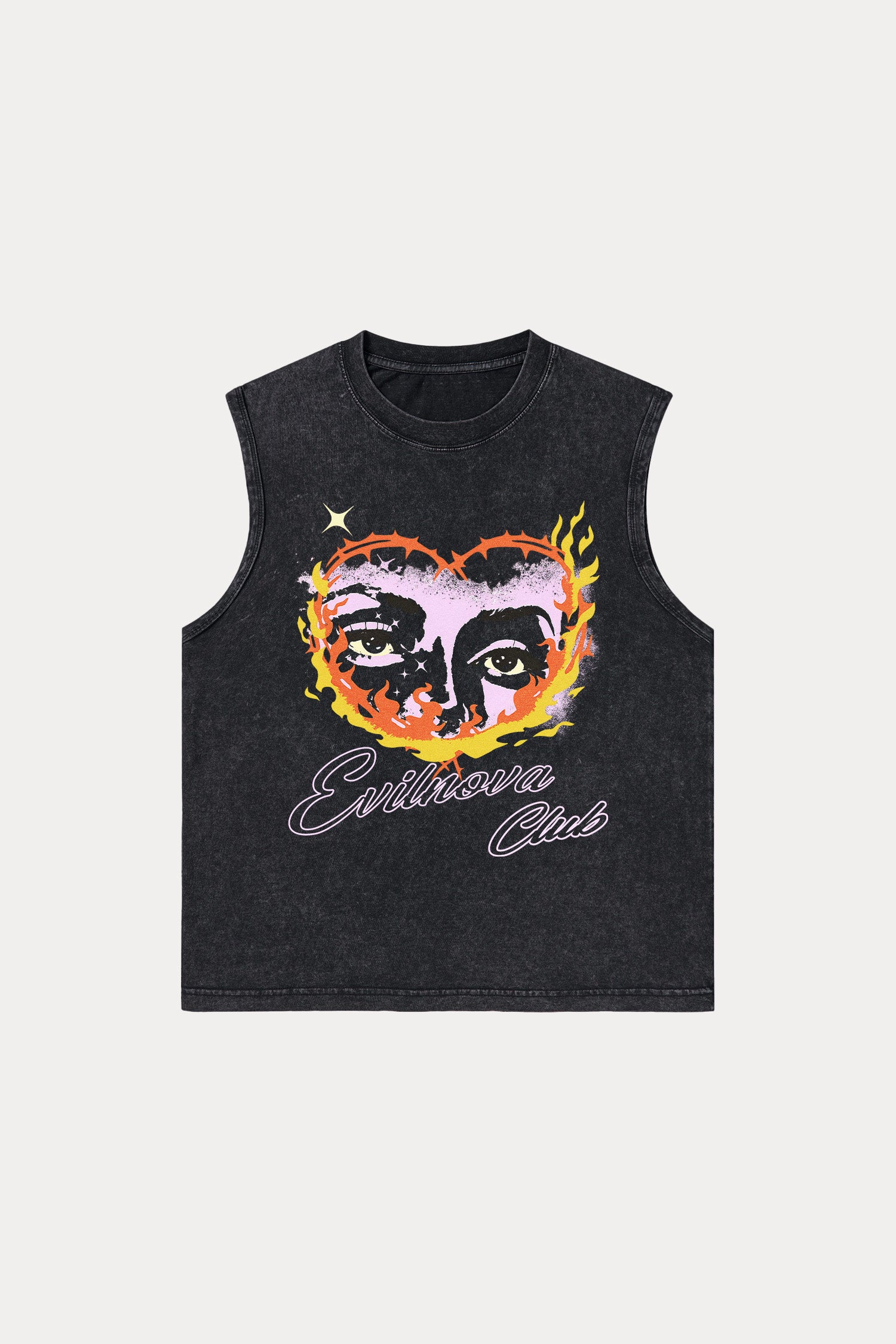Evilnova Ignite Washed Tank Top-Evilnova