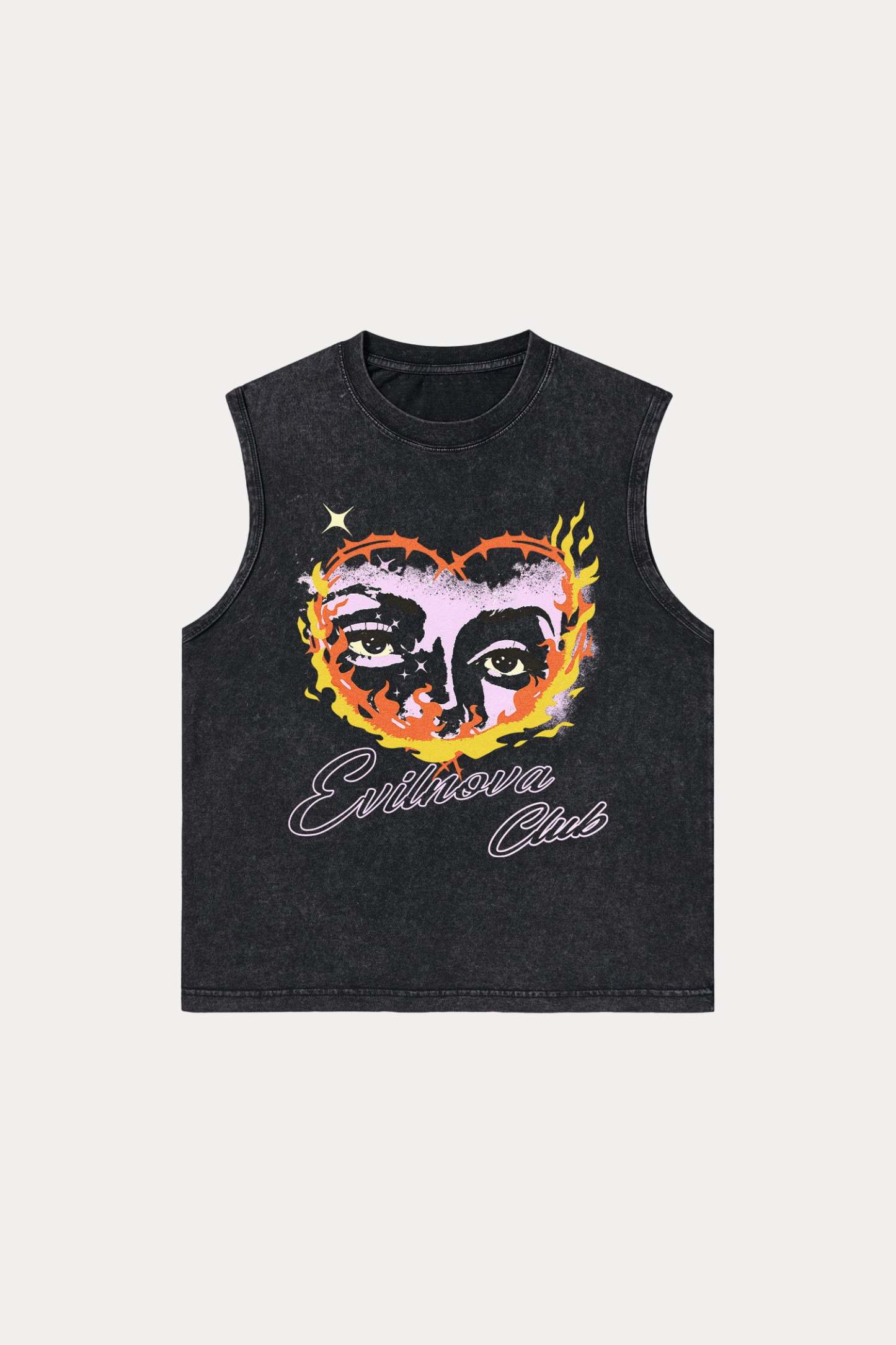 Evilnova Ignite Washed Tank Top-Evilnova