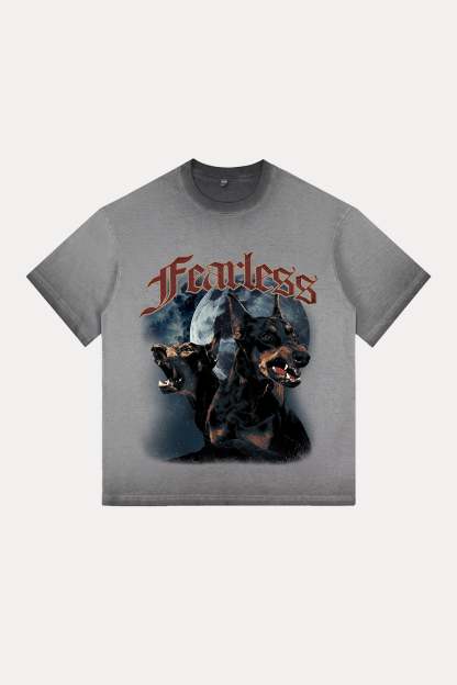 Evilnova Fearless Gradient Washed T-Shirt-Evilnova