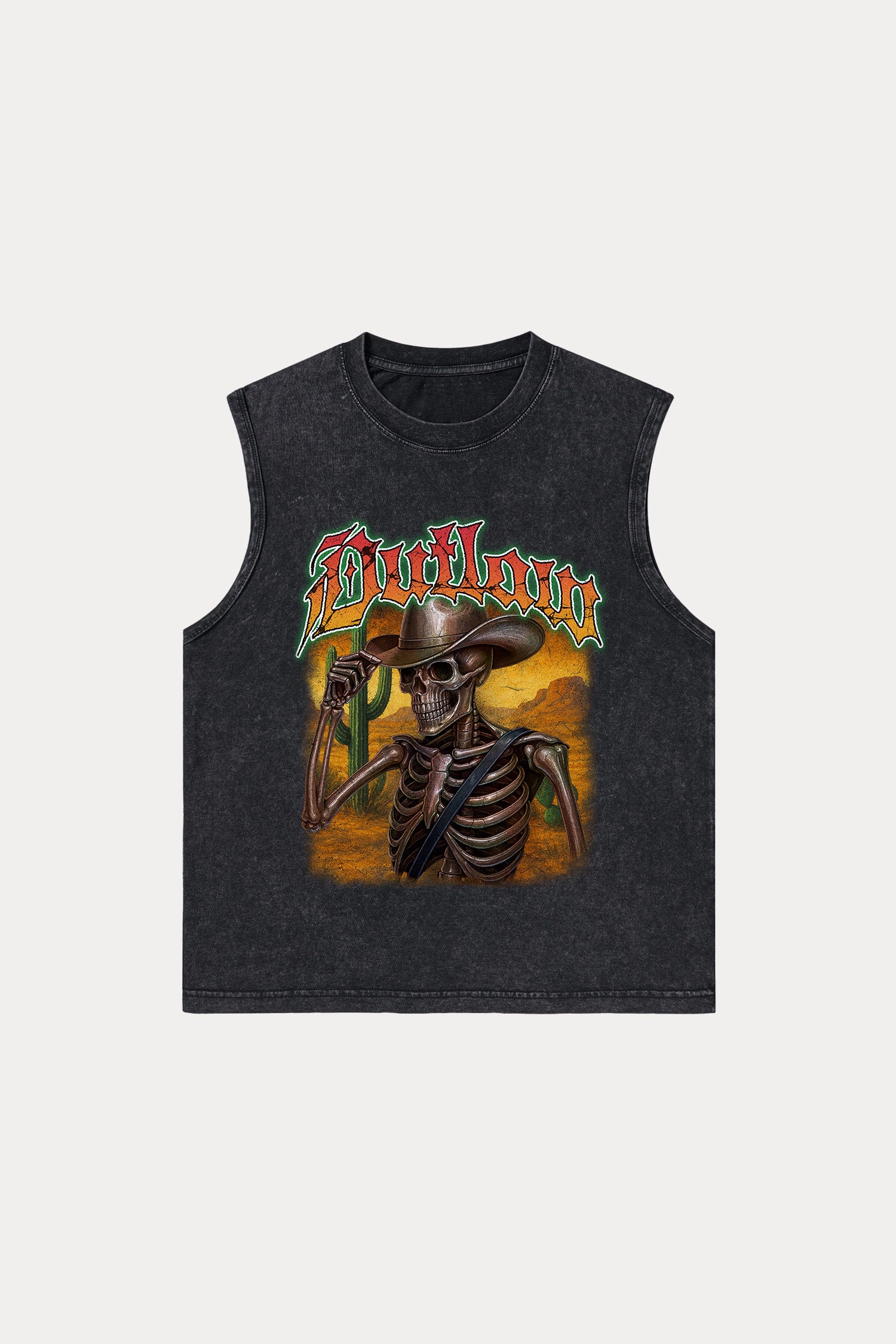Evilnova Outlaw Washed Tank Top-Evilnova