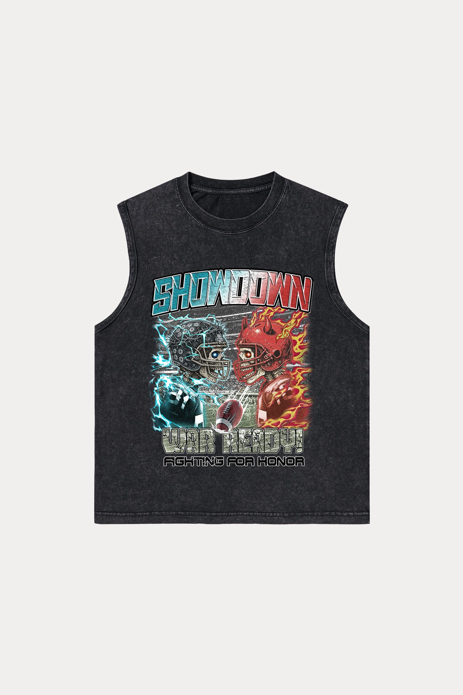 Evilnova Showdown Washed Tank Top-Evilnova