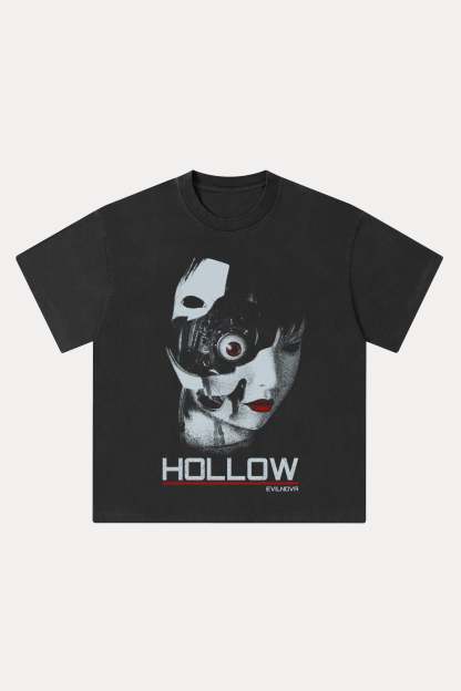 Evilnova Hollow Washed Streetwear T-Shirt-Evilnova