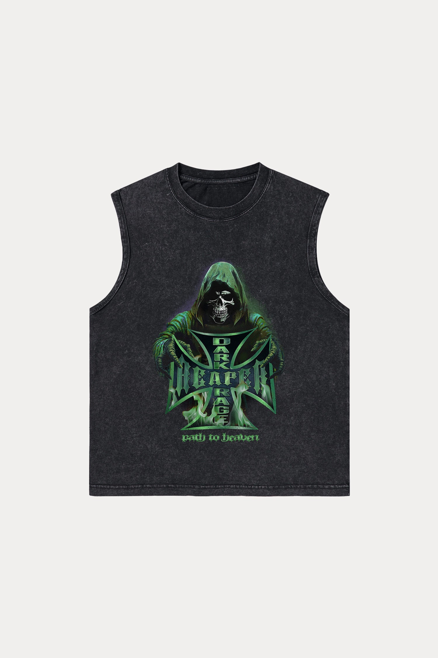 Evilnova Dark Rage Washed Tank Top-Evilnova