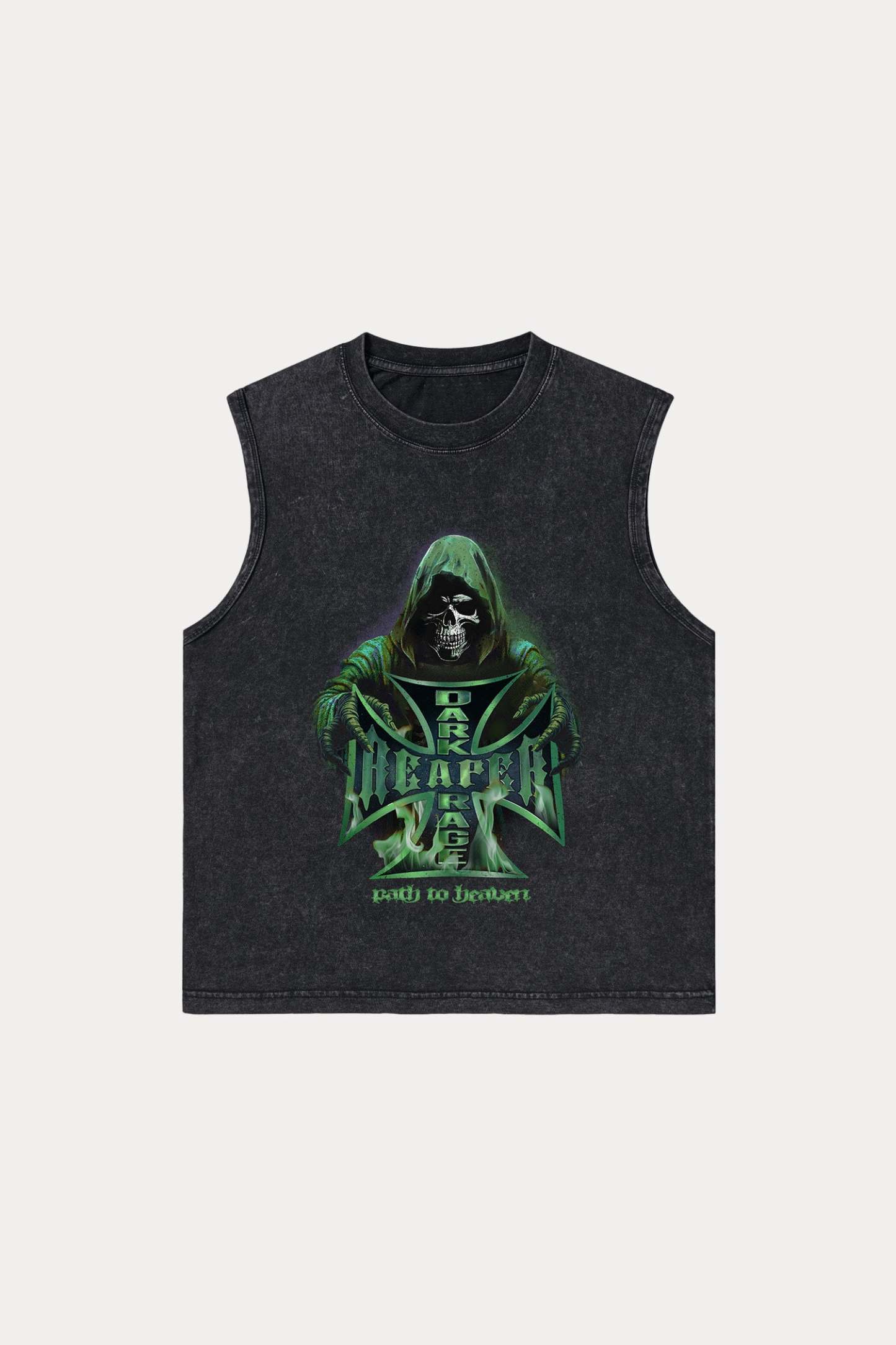 Evilnova Dark Rage Washed Tank Top-Evilnova