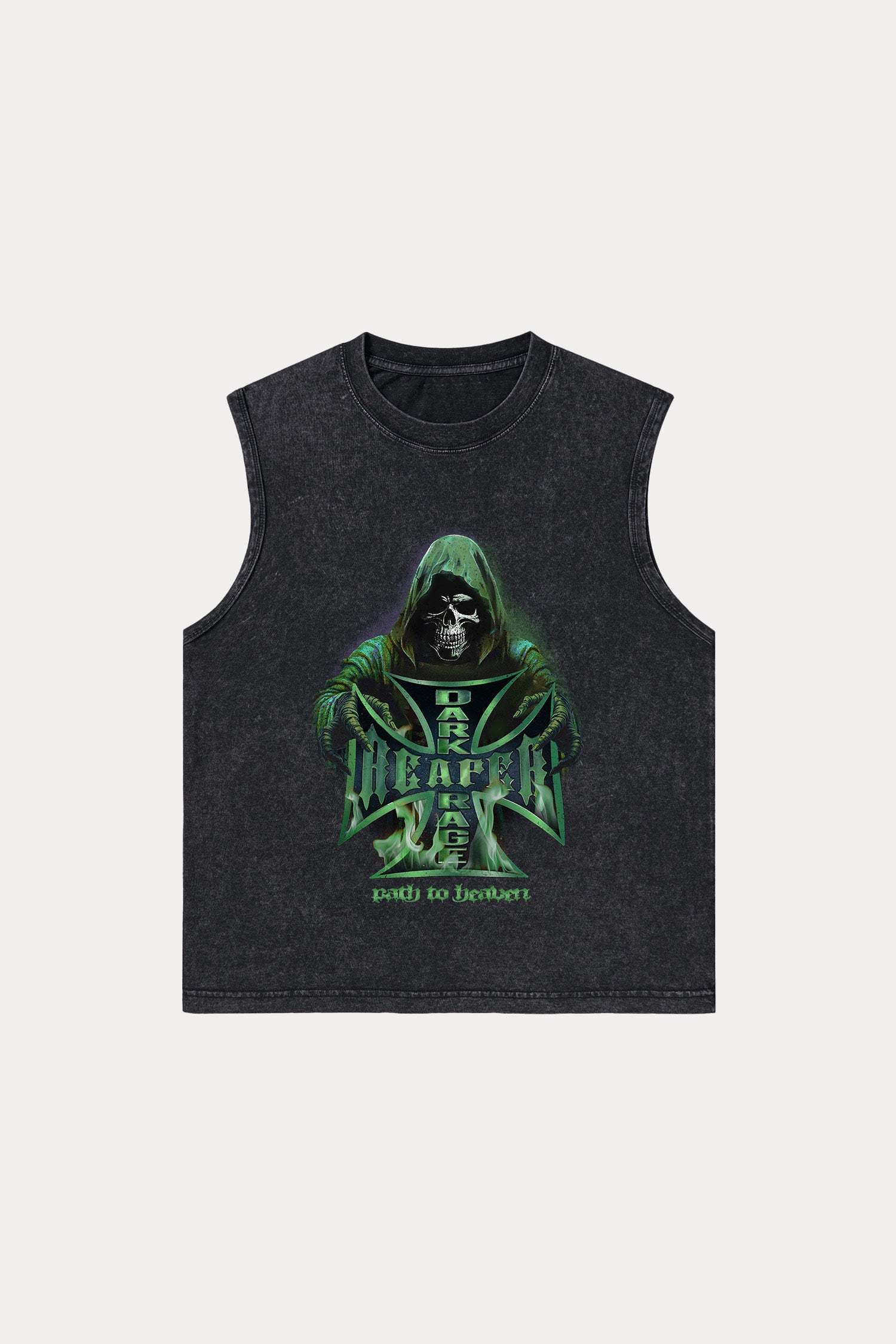Evilnova Dark Rage Washed Tank Top-Evilnova