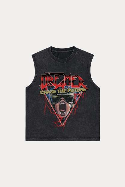 Evilnova Dreamer Washed Tank Top-Evilnova