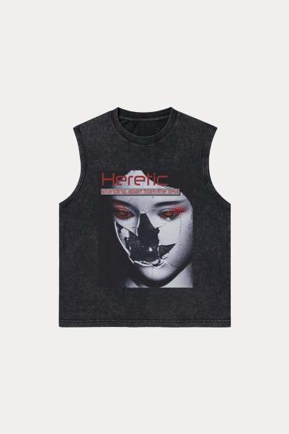 Evilnova Heretic Washed Tank Top-Evilnova