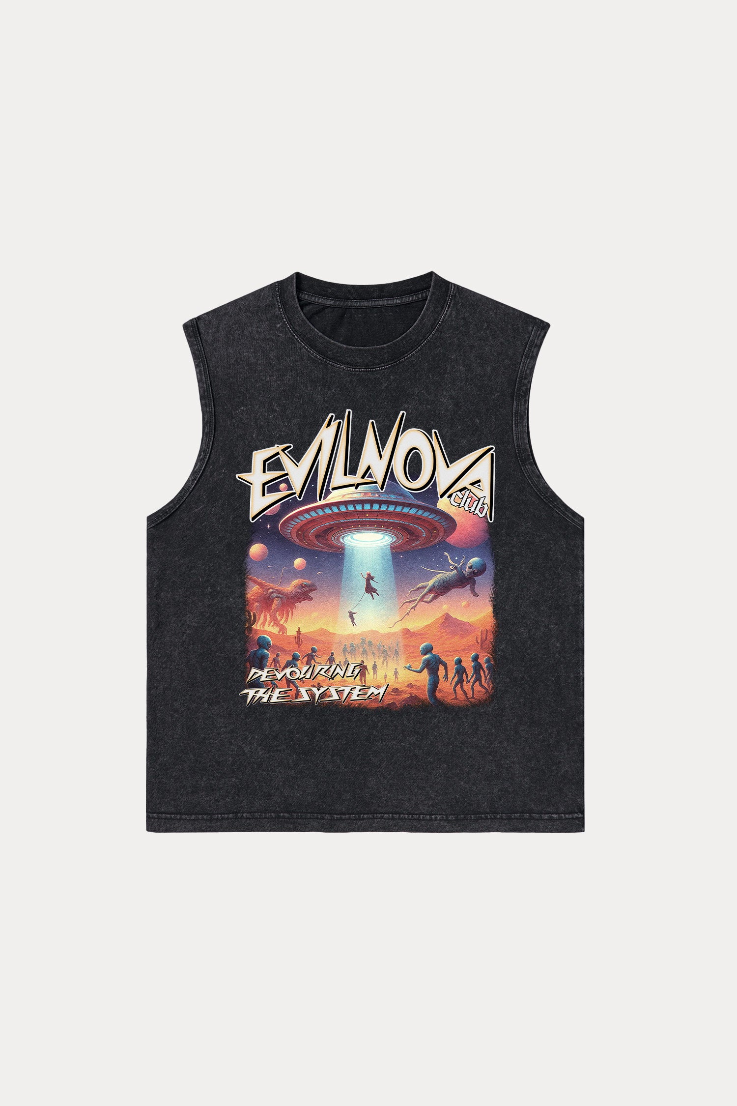 Evilnova Mystery Washed Tank Top-Evilnova