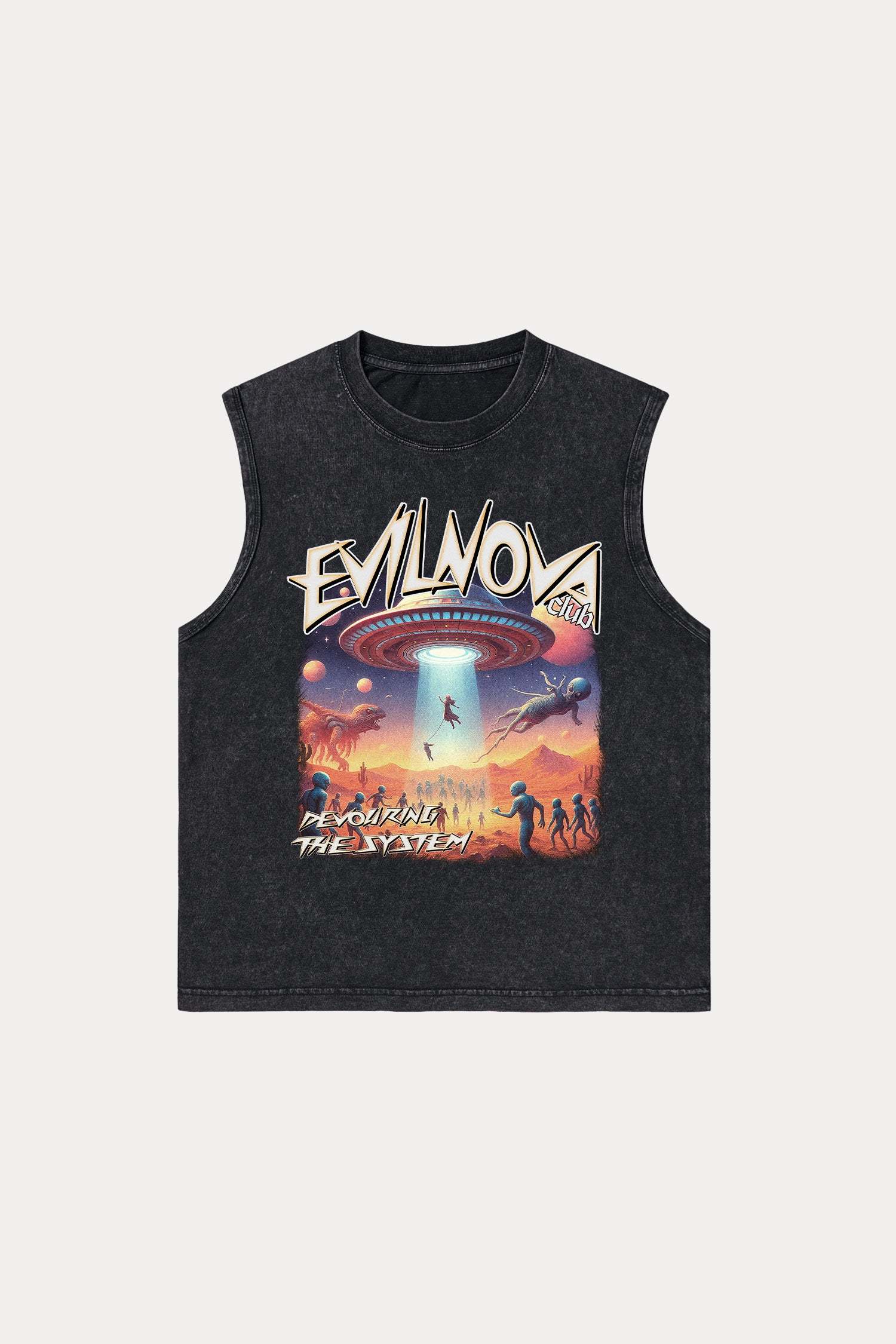 Evilnova Mystery Washed Tank Top-Evilnova