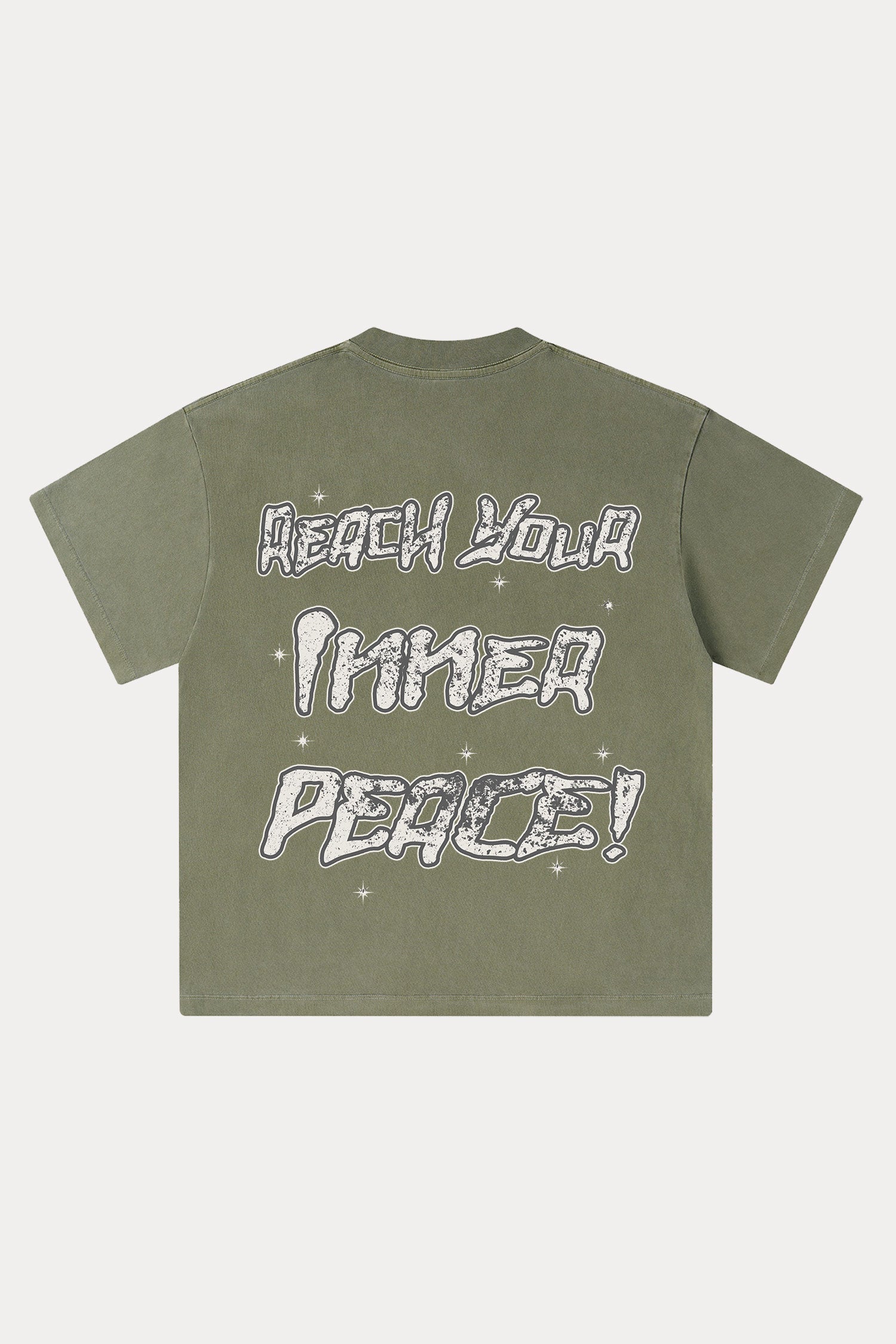 Evilnova Meditation Washed Streetwear T-Shirt-Evilnova