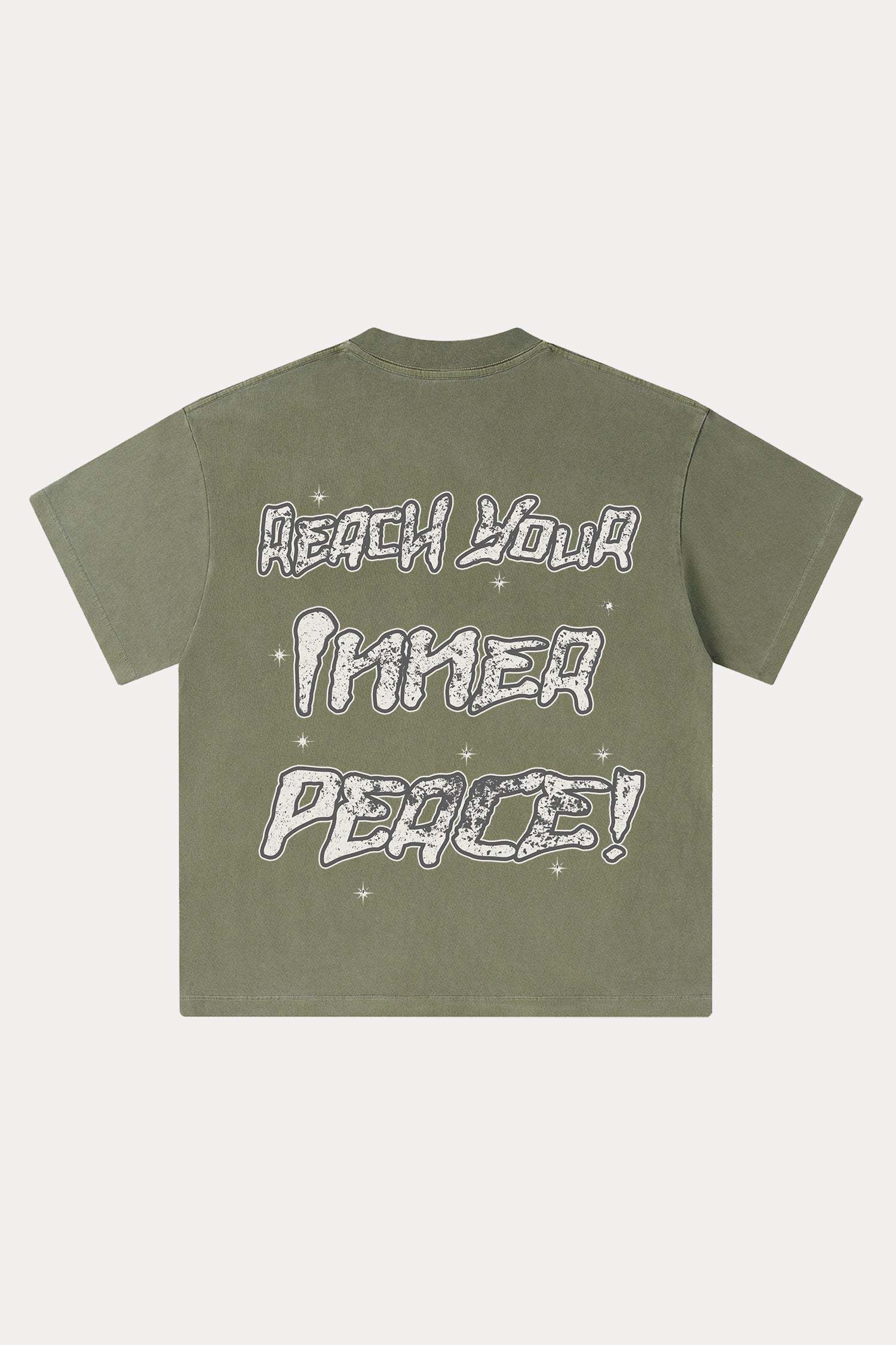 Evilnova Meditation Washed Streetwear T-Shirt-Evilnova