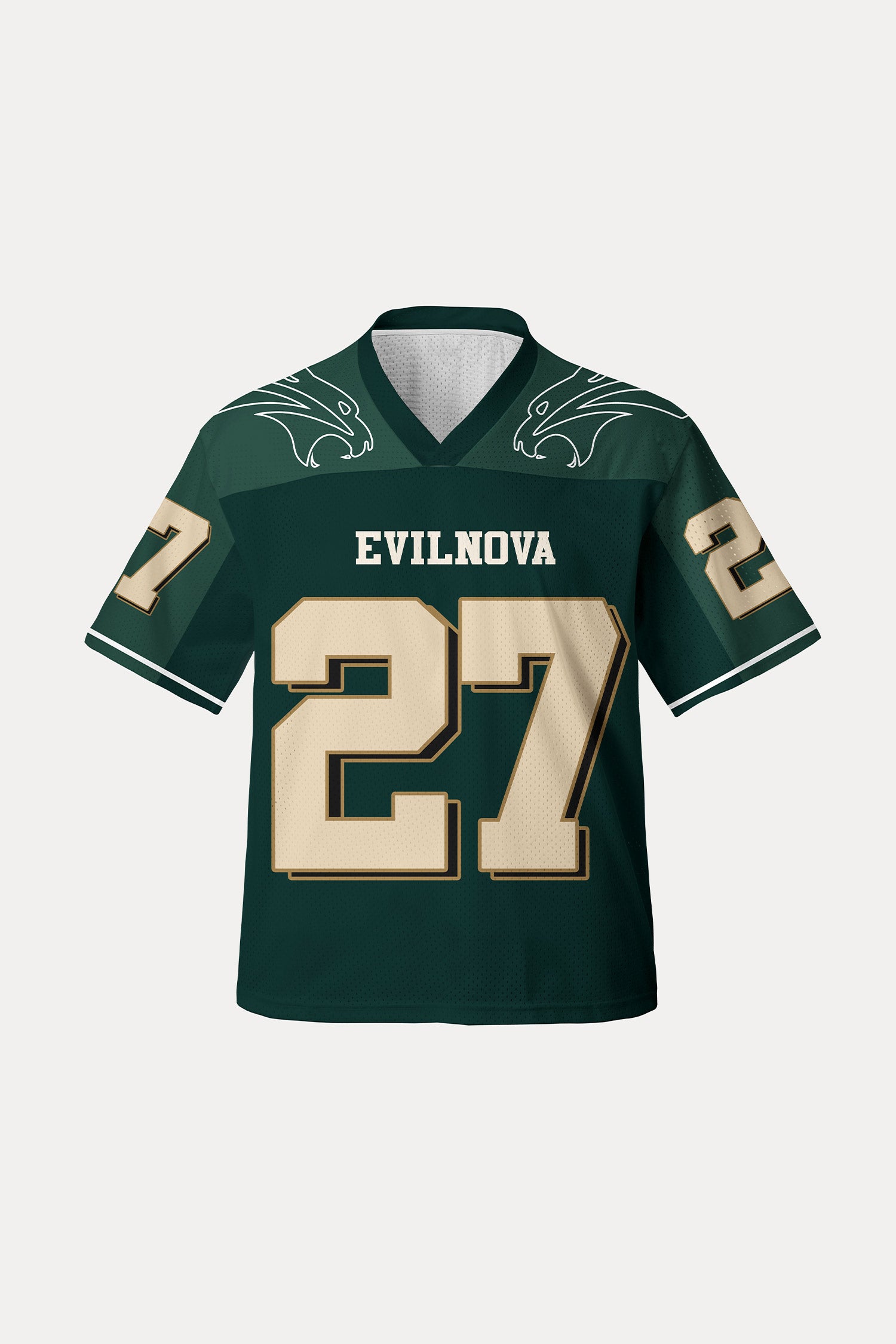 Evilnova Green NO.27 Mesh Sport Jersey-Evilnova