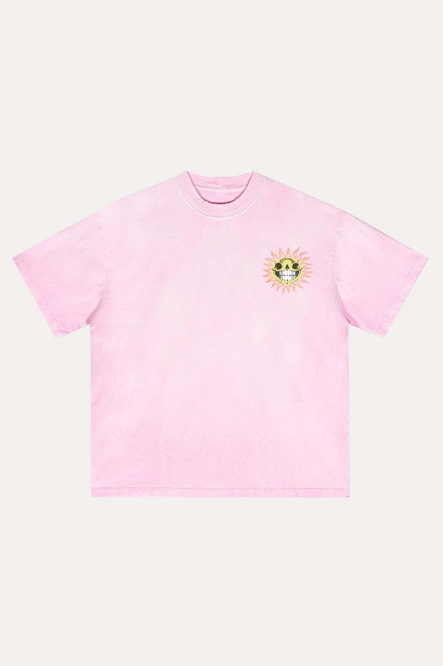 Evilnova The Grin of Doom Distressed Washed T-Shirt-Evilnova