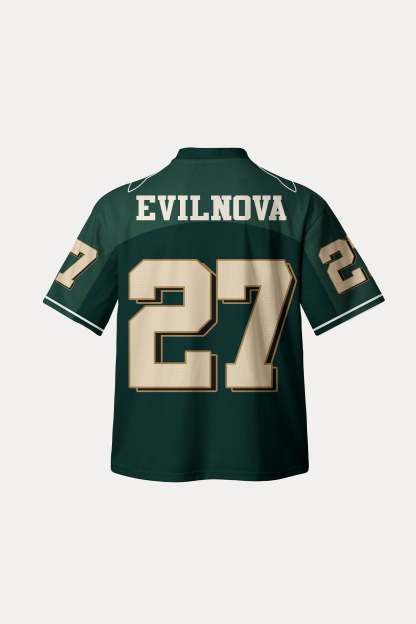 Evilnova Green NO.27 Mesh Sport Jersey-Evilnova