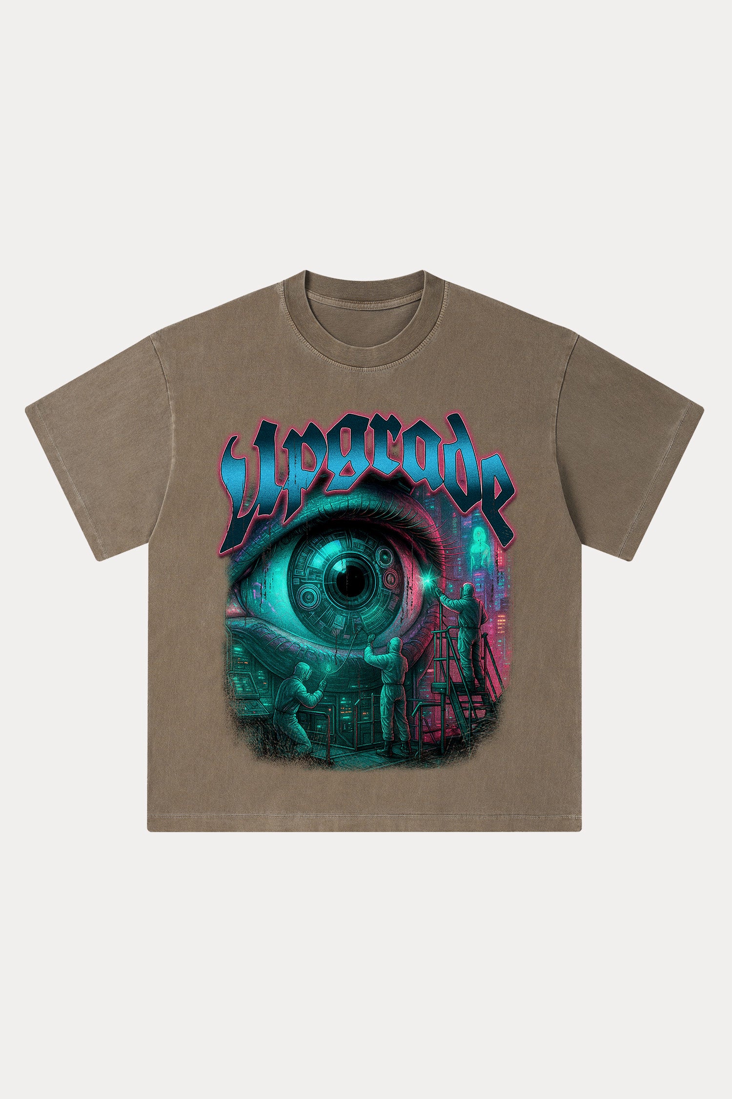 Evilnova Upgrade Washed Streetwear T-Shirt-Evilnova