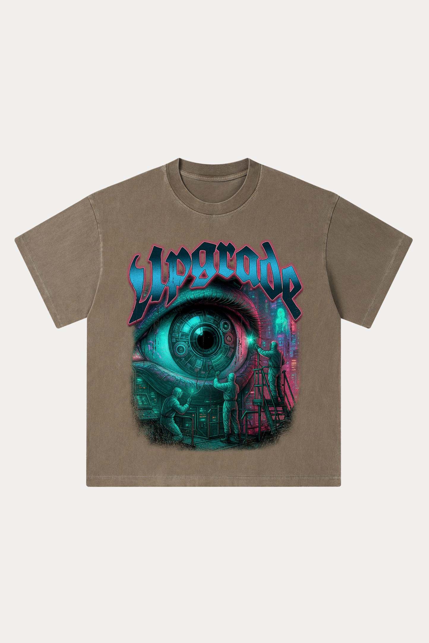 Evilnova Upgrade Washed Streetwear T-Shirt-Evilnova