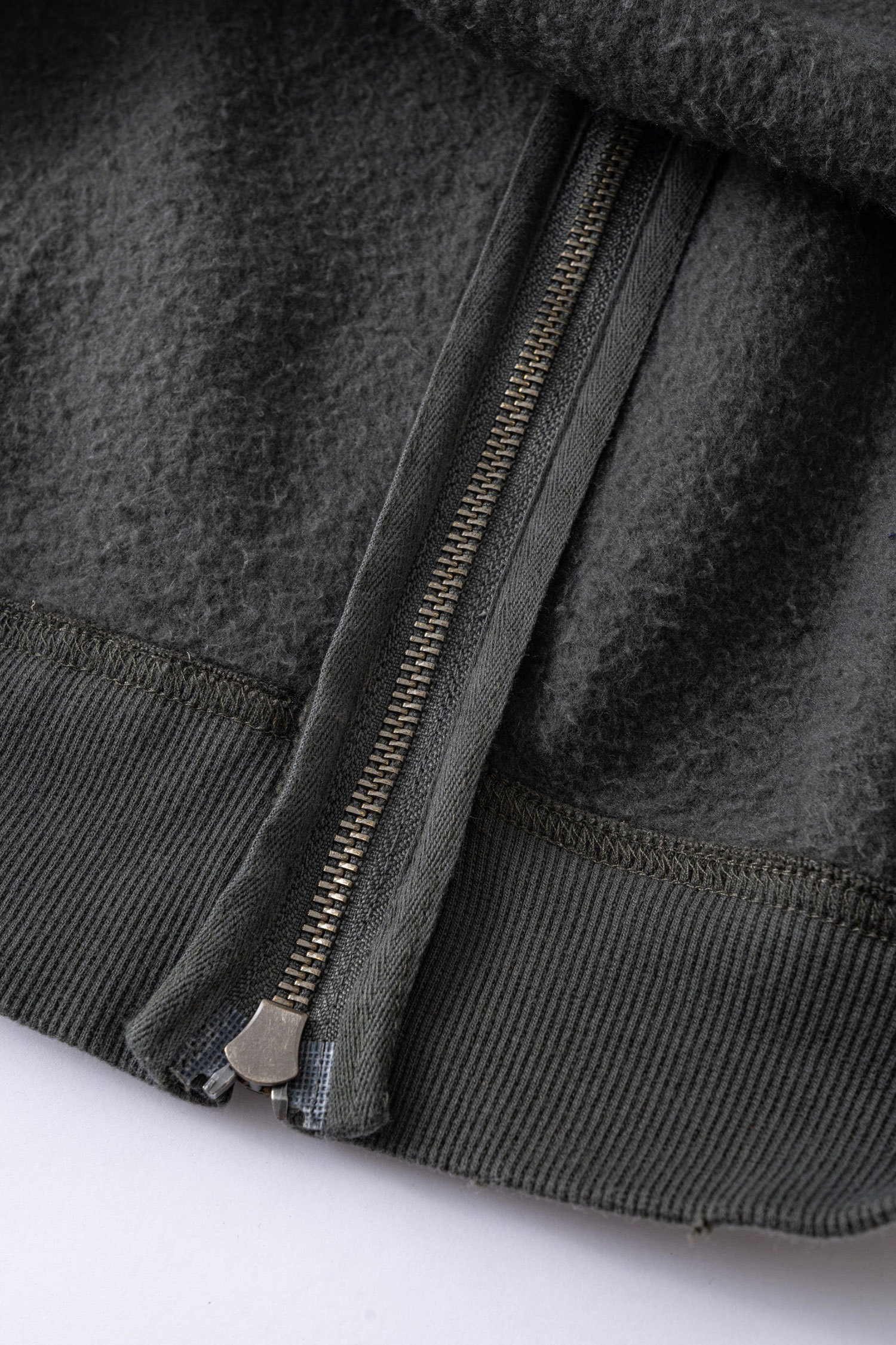 Evilnova BIKINI BOTTOM Distressed Washed Zipper Hoodie