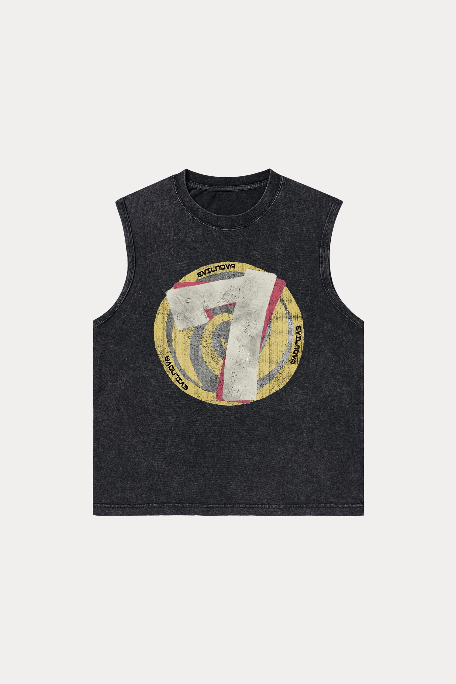 Evilnova Seven Washed Tank Top-Evilnova