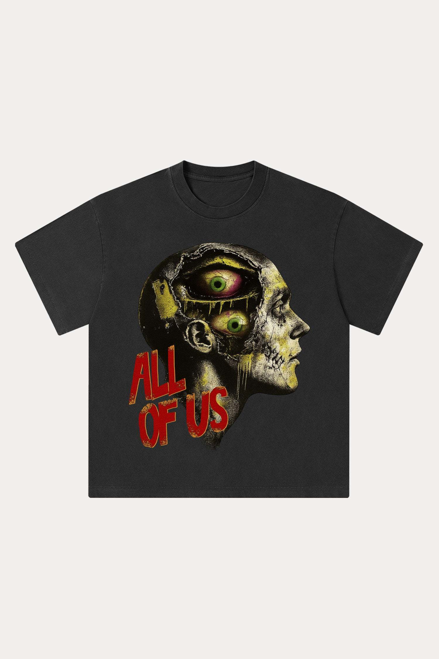 Evilnova All of us Washed Streetwear T-Shirt-Evilnova