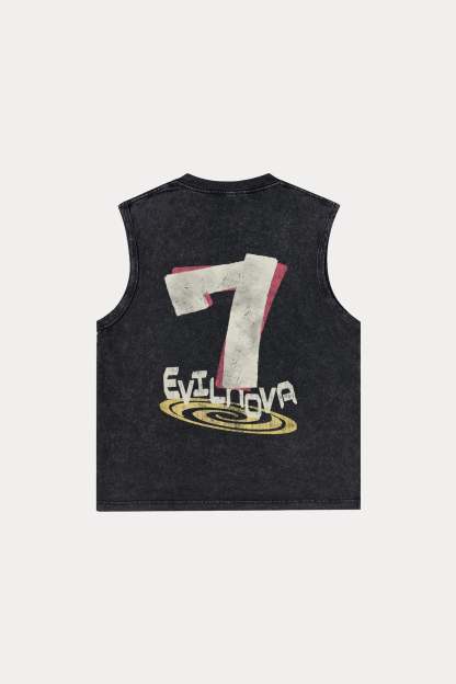 Evilnova Seven Washed Tank Top-Evilnova