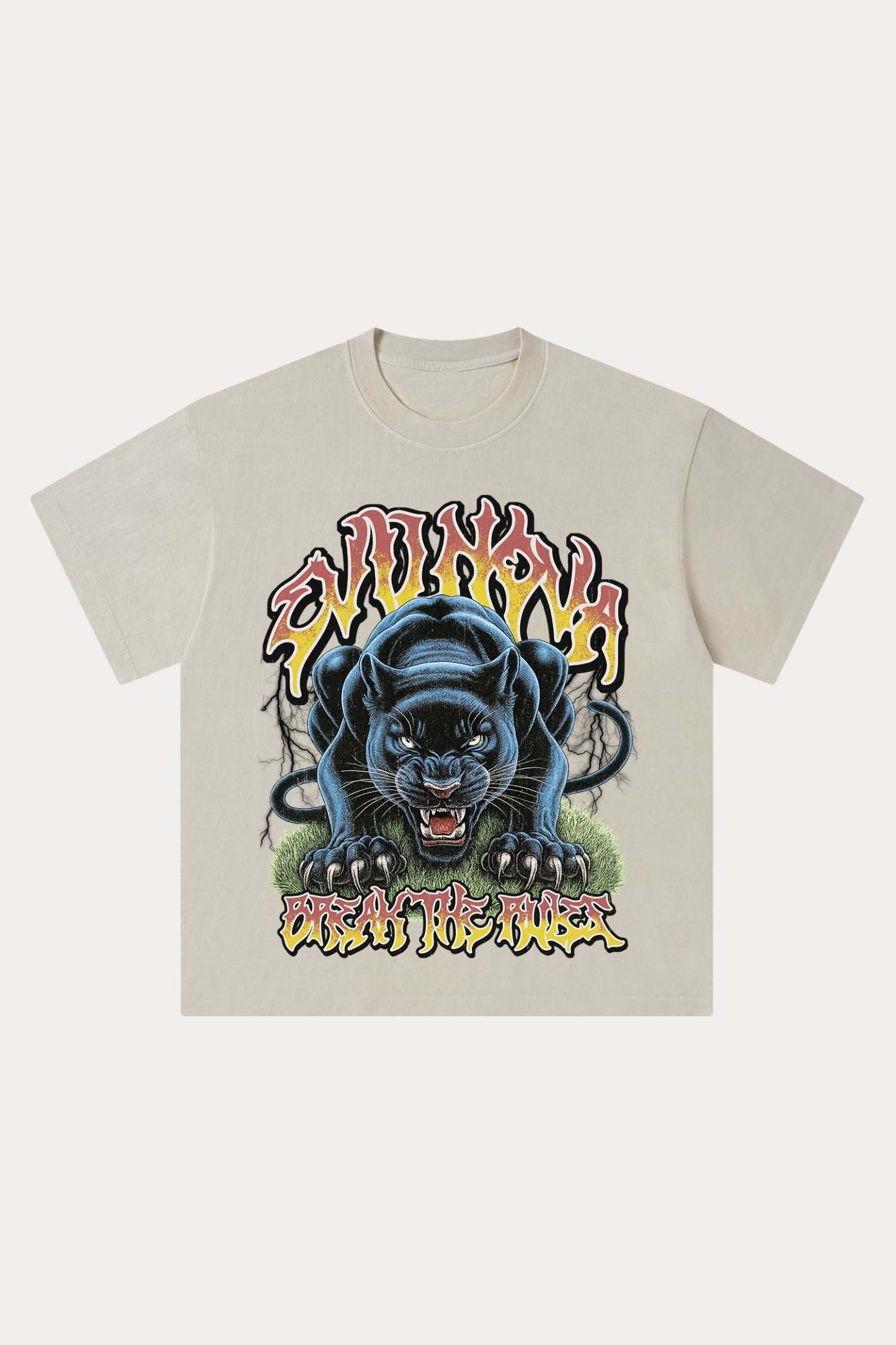 Evilnova Break The Rules Washed Streetwear T-Shirt-Evilnova