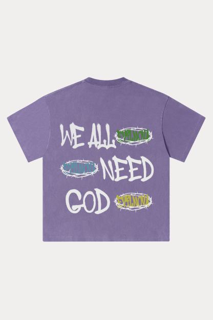 Evilnova We All Need Good Washed Streetwear T-Shirt-Evilnova