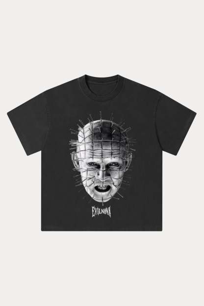 Evilnova Terror Washed Streetwear T-Shirt-Evilnova
