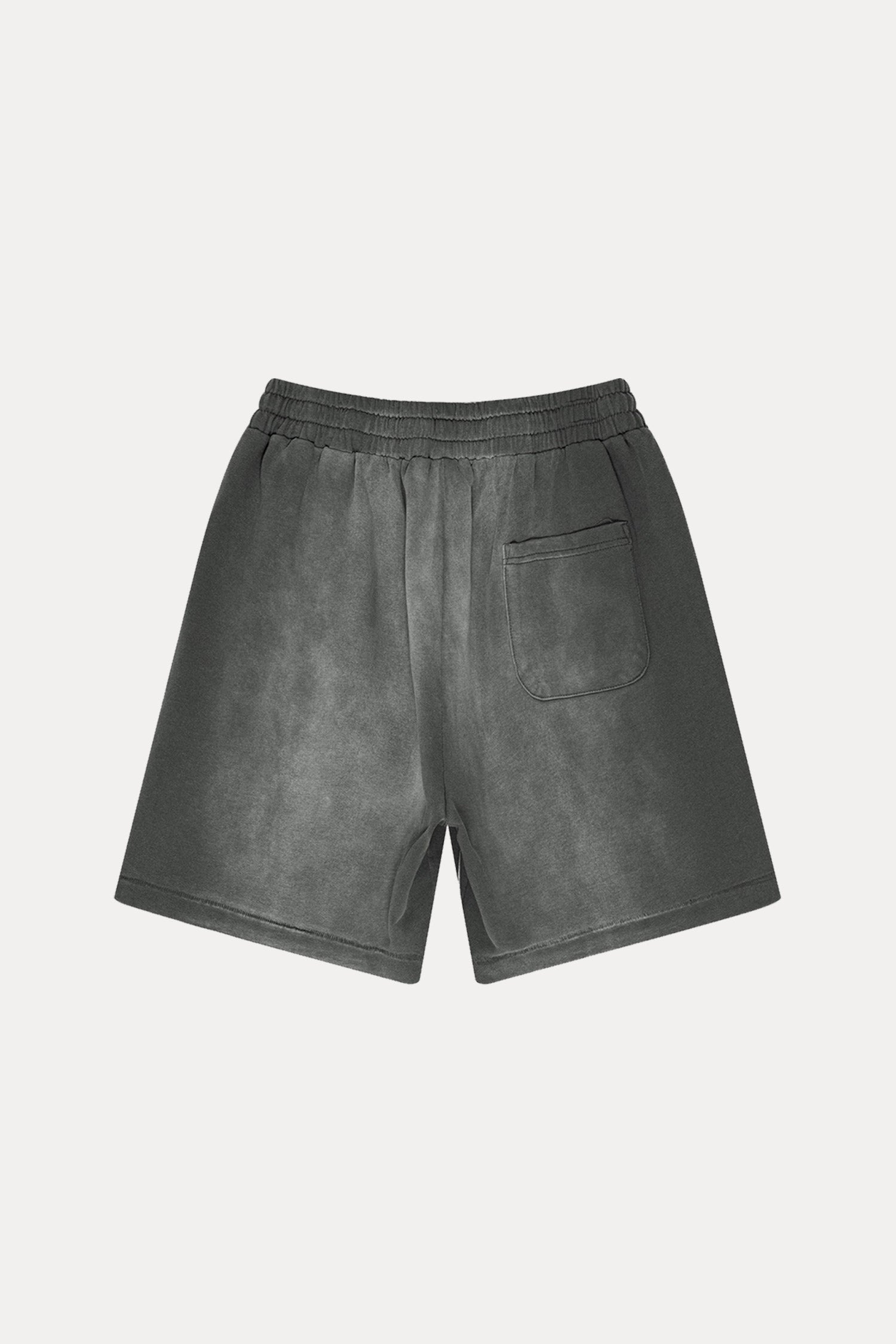 Evilnova Vintage Dark Gray Washed Distressed Tank Top & Sweatshorts Set-Evilnova