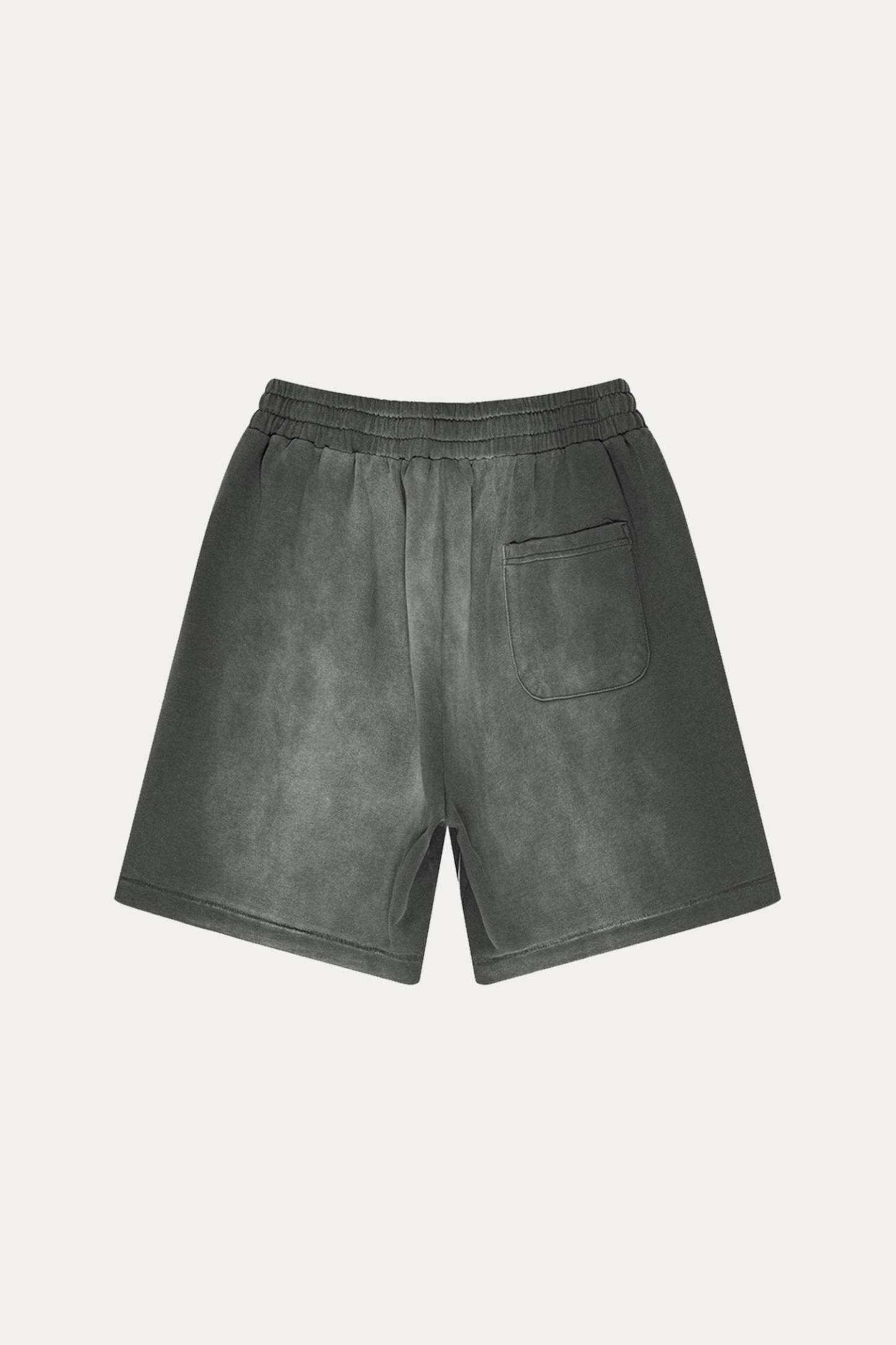 Evilnova Vintage Dark Gray Washed Distressed Tank Top & Sweatshorts Set-Evilnova