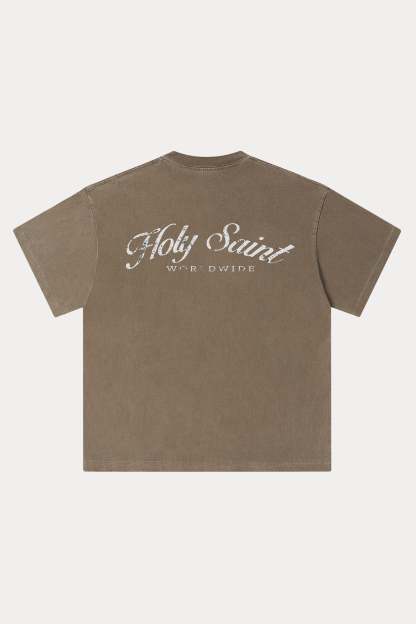 Evilnova Holy Saint Washed Streetwear T-Shirt-Evilnova