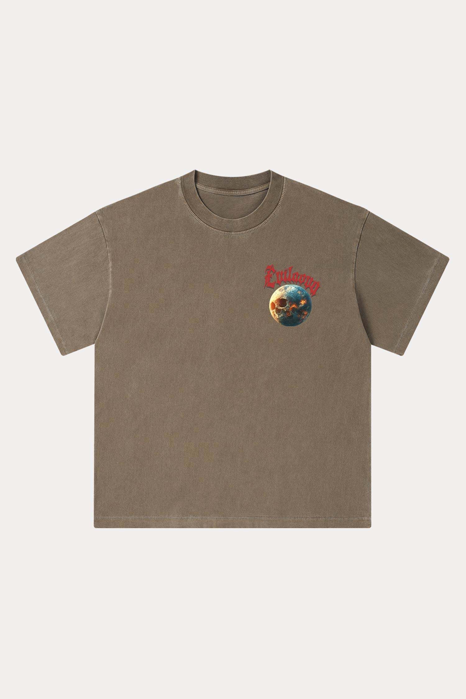 Evilnova Cosmic Explorer Washed Streetwear T-Shirt-Evilnova