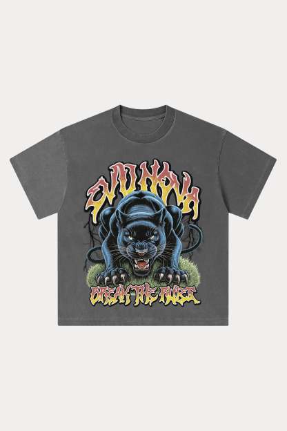 Evilnova Break The Rules Washed Streetwear T-Shirt-Evilnova