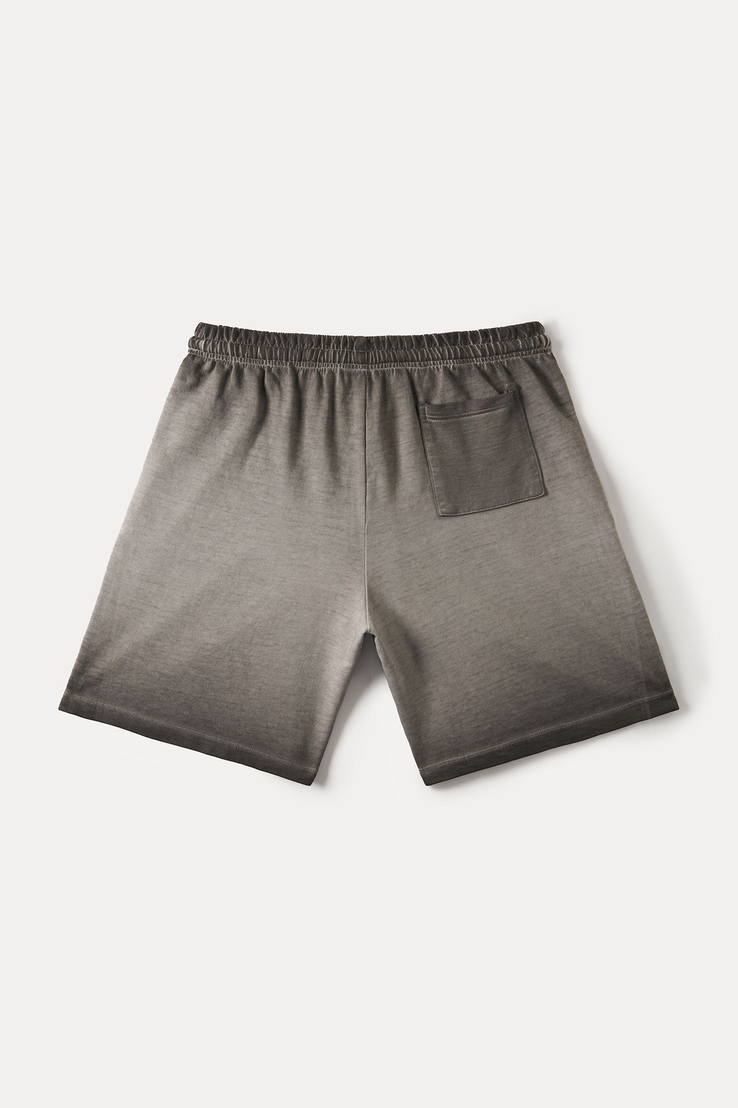 Evilnova Gray Flame Gradient Washed Sweatshorts-Evilnova