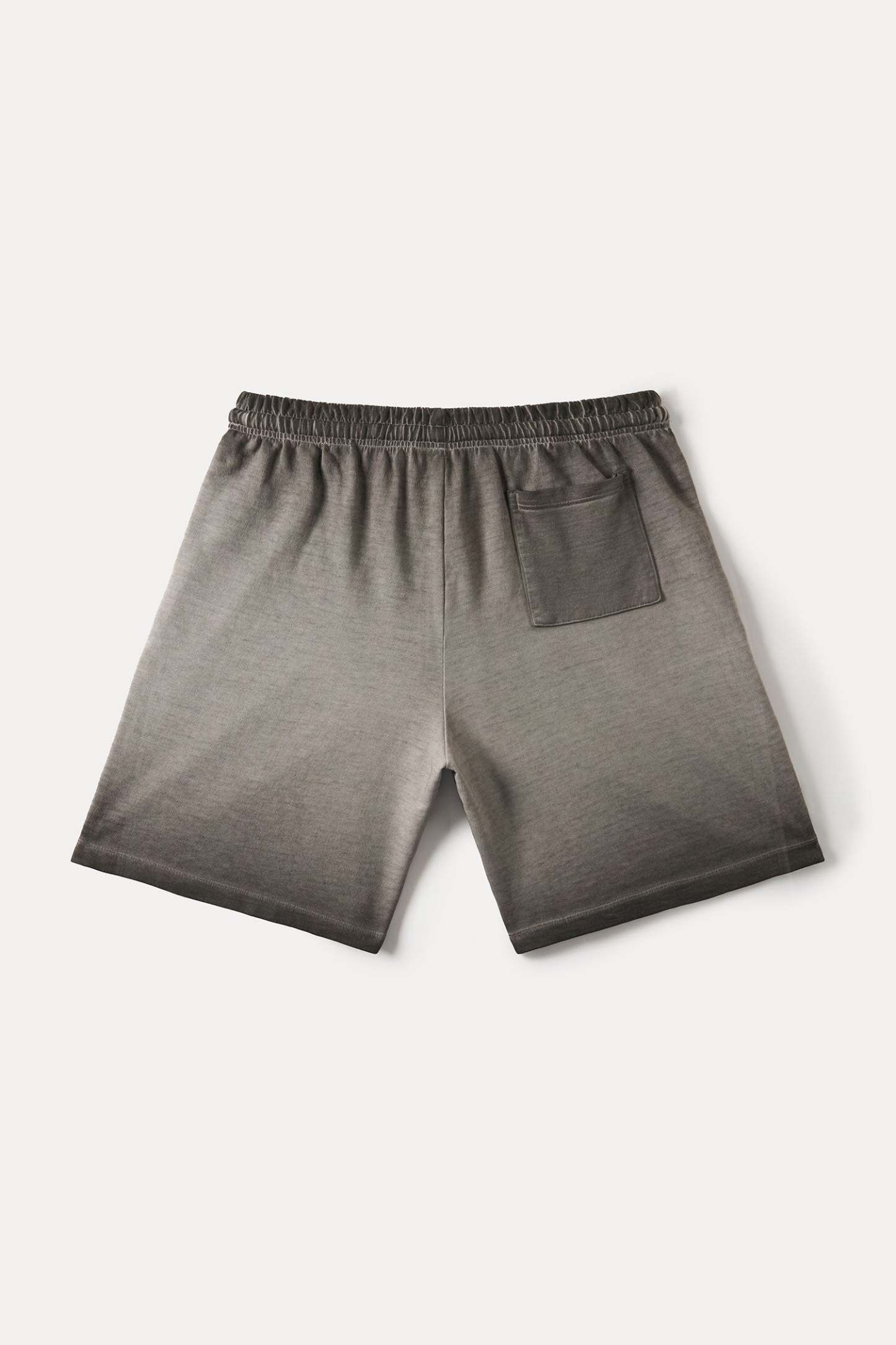 Evilnova Gray Flame Gradient Washed Sweatshorts-Evilnova