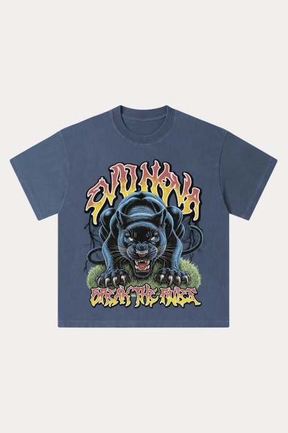 Evilnova Break The Rules Washed Streetwear T-Shirt-Evilnova