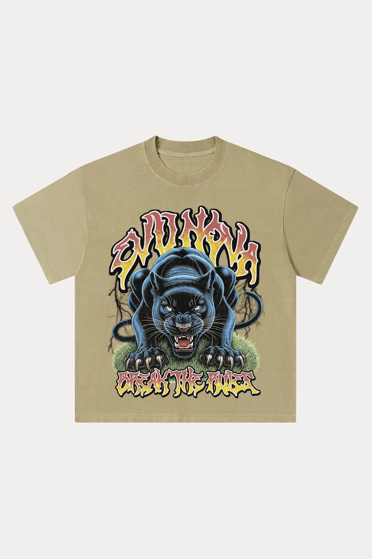 Evilnova Break The Rules Washed Streetwear T-Shirt-Evilnova