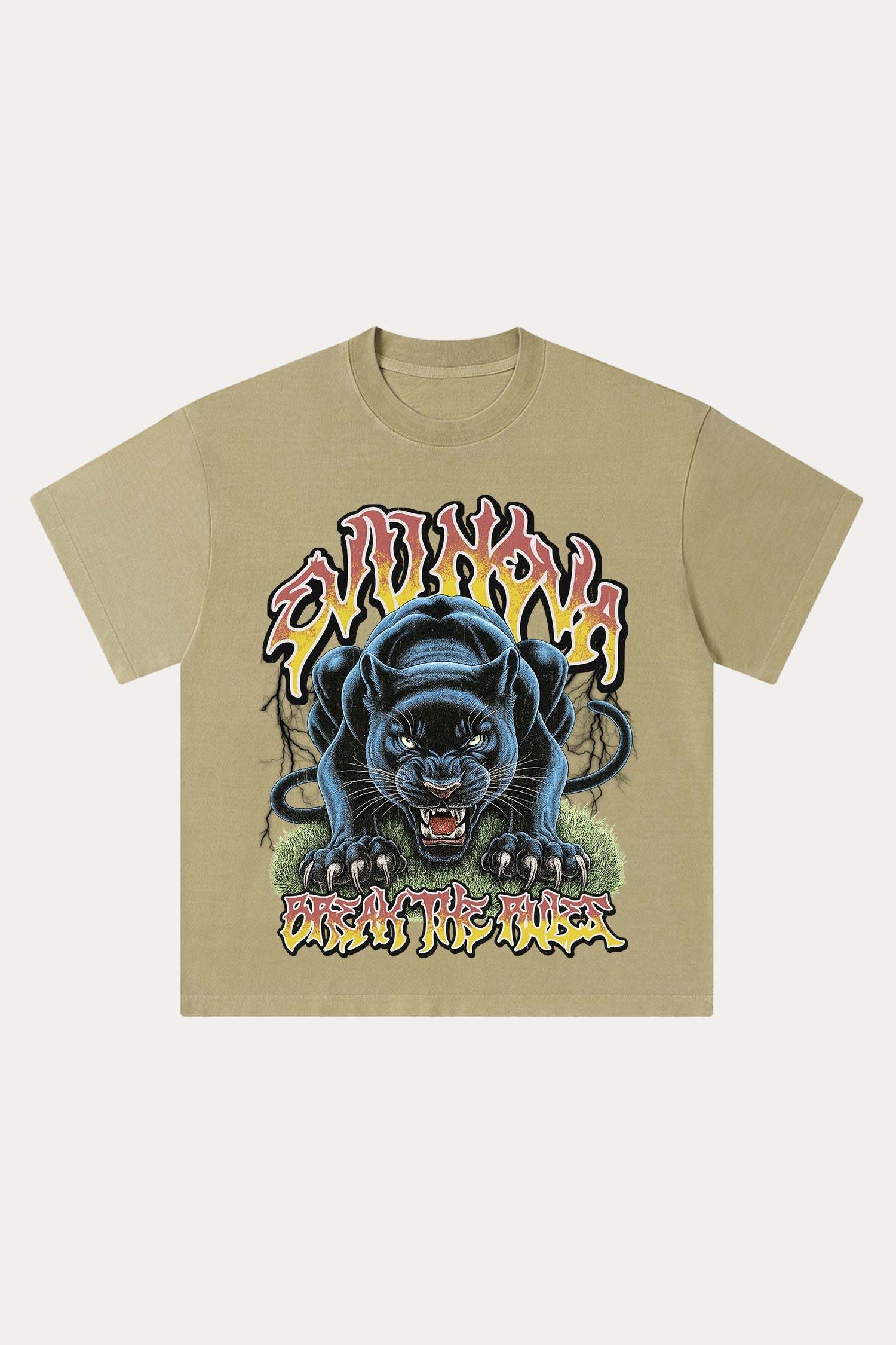 Evilnova Break The Rules Washed Streetwear T-Shirt-Evilnova