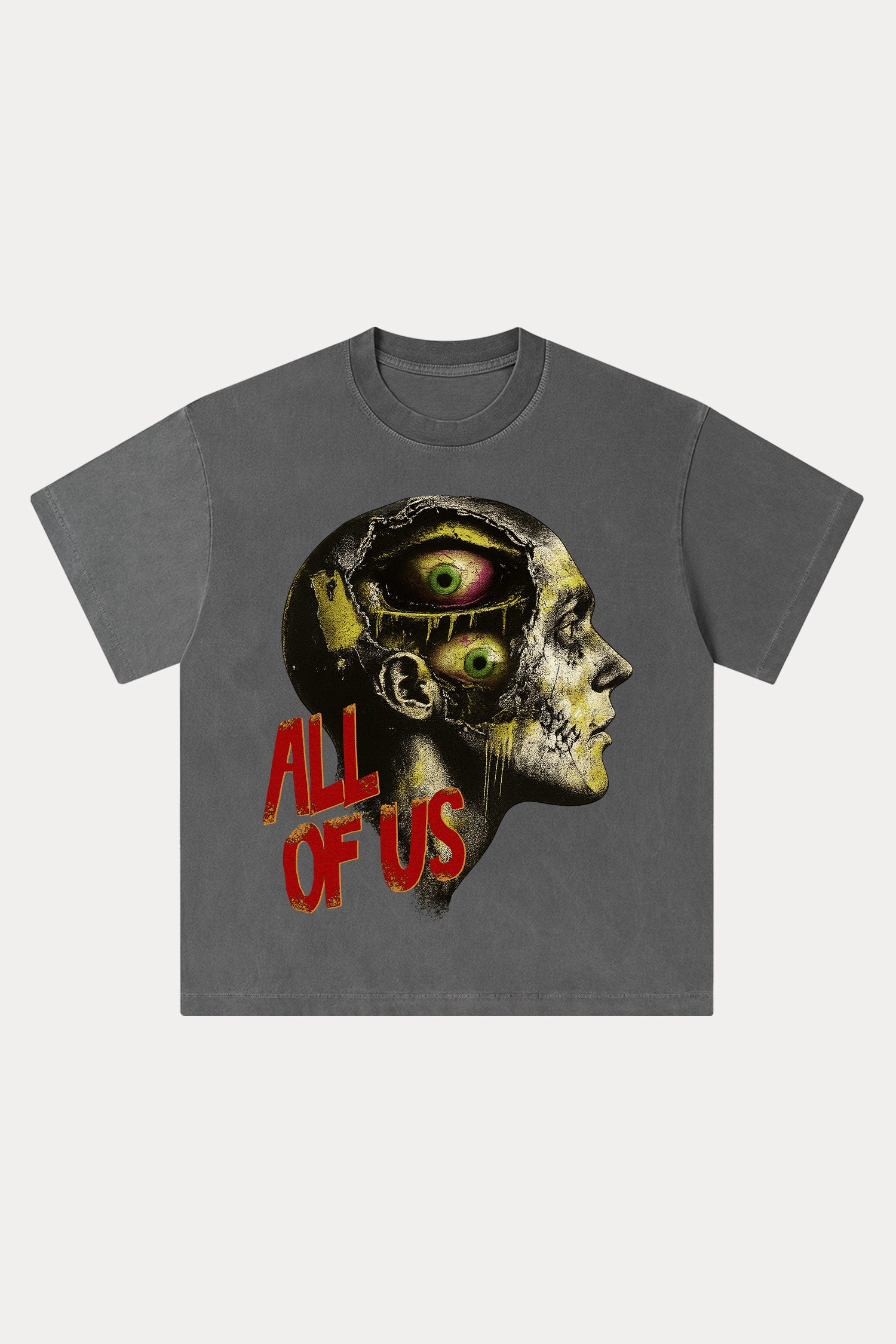 Evilnova All of us Washed Streetwear T-Shirt-Evilnova