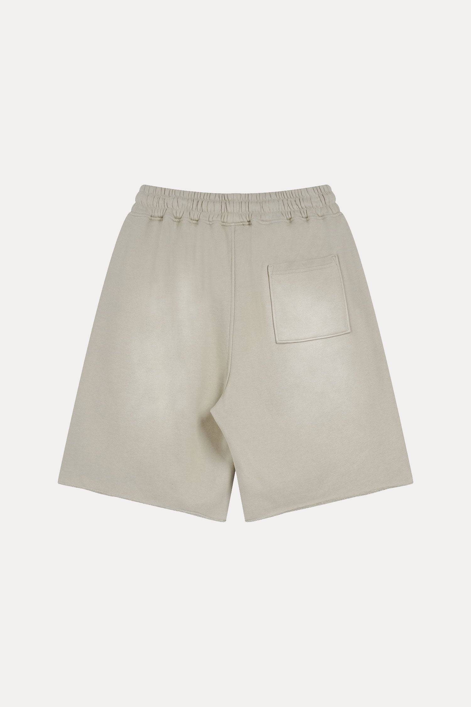 Evilnova Apricot Flame Washed Raw-Hem Sweatshorts-Evilnova