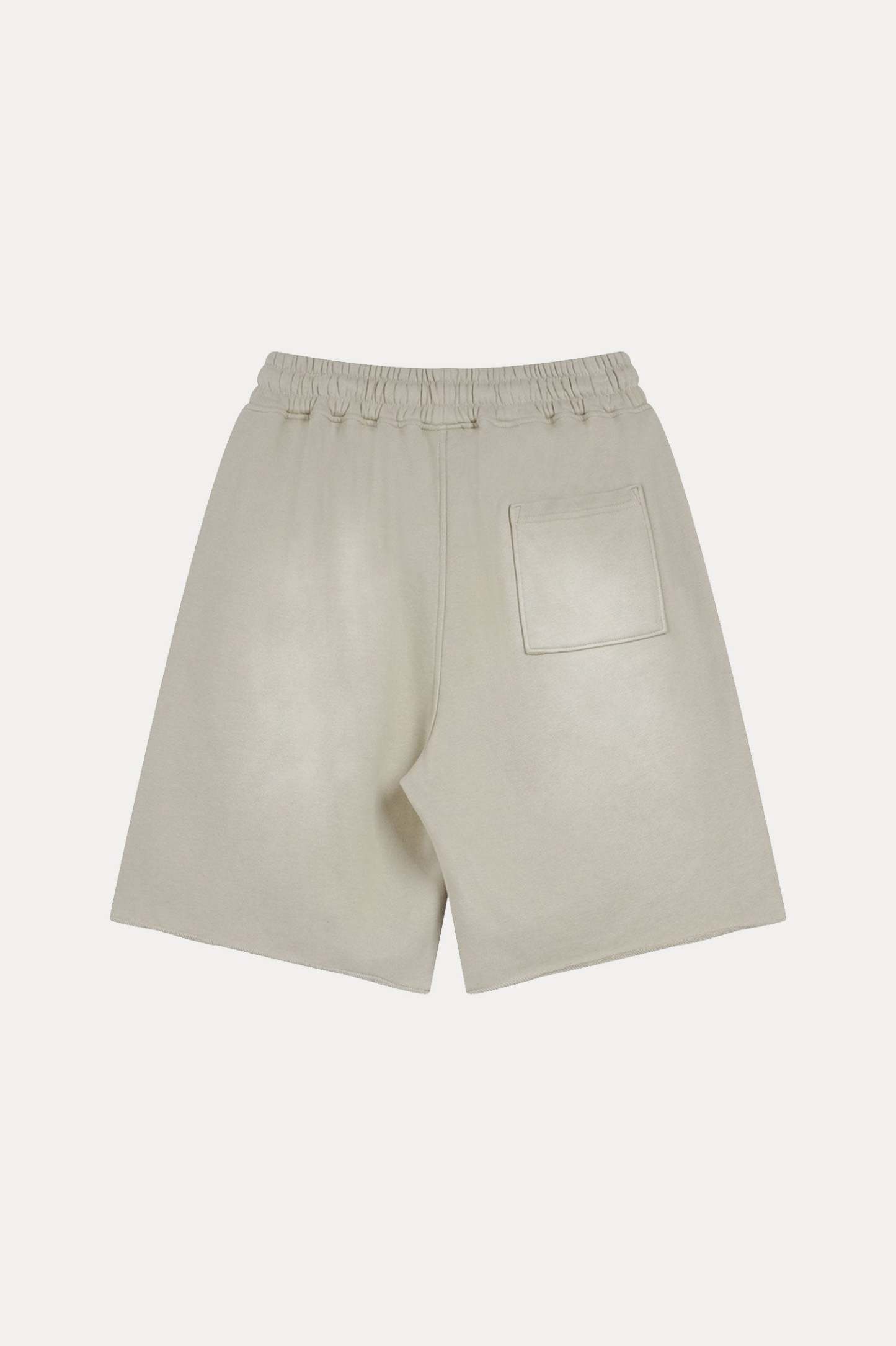 Evilnova Apricot Flame Washed Raw-Hem Sweatshorts-Evilnova