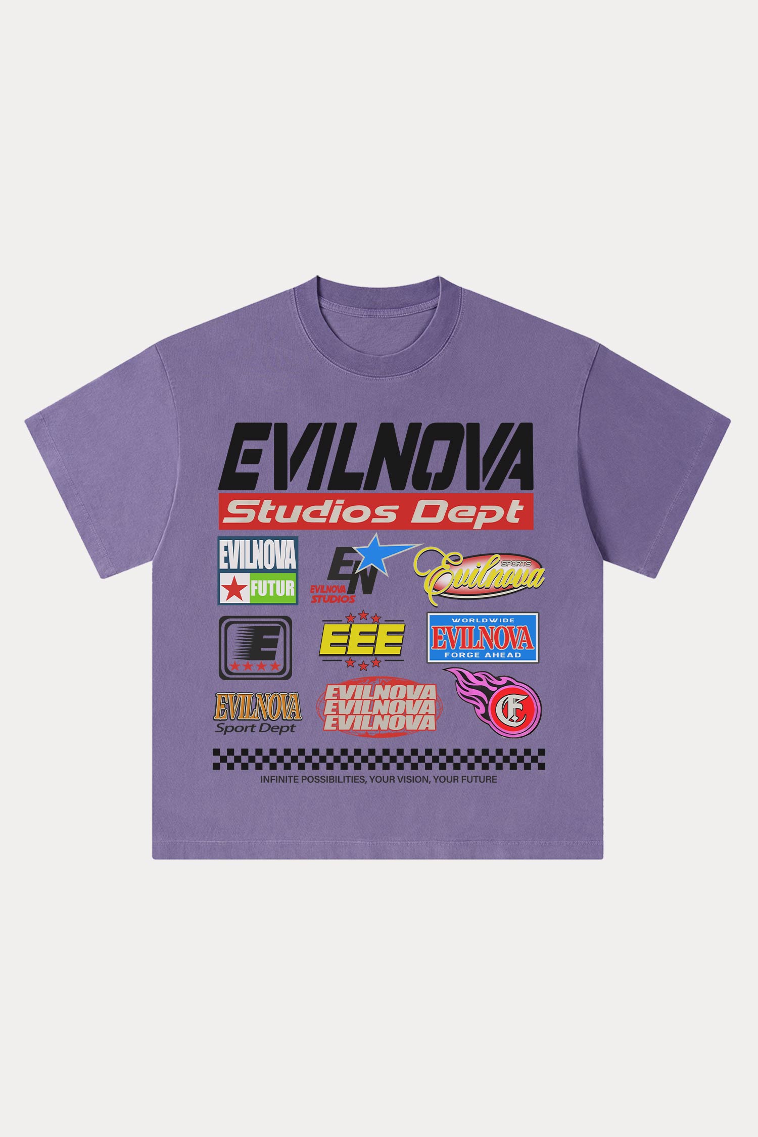 Evilnova Studios Dept Washed Streetwear T-Shirt-Evilnova