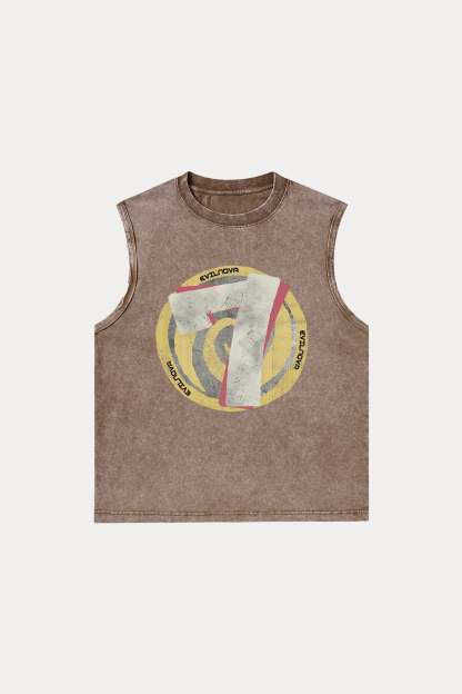 Evilnova Seven Washed Tank Top-Evilnova