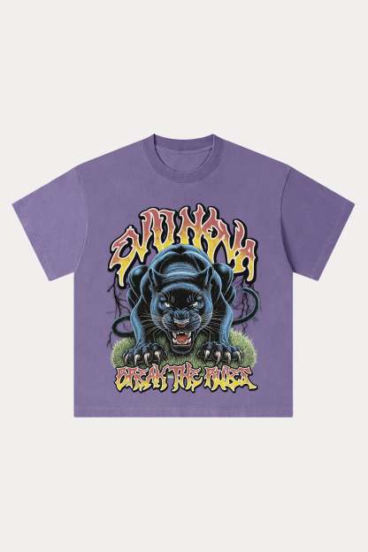 Evilnova Break The Rules Washed Streetwear T-Shirt-Evilnova
